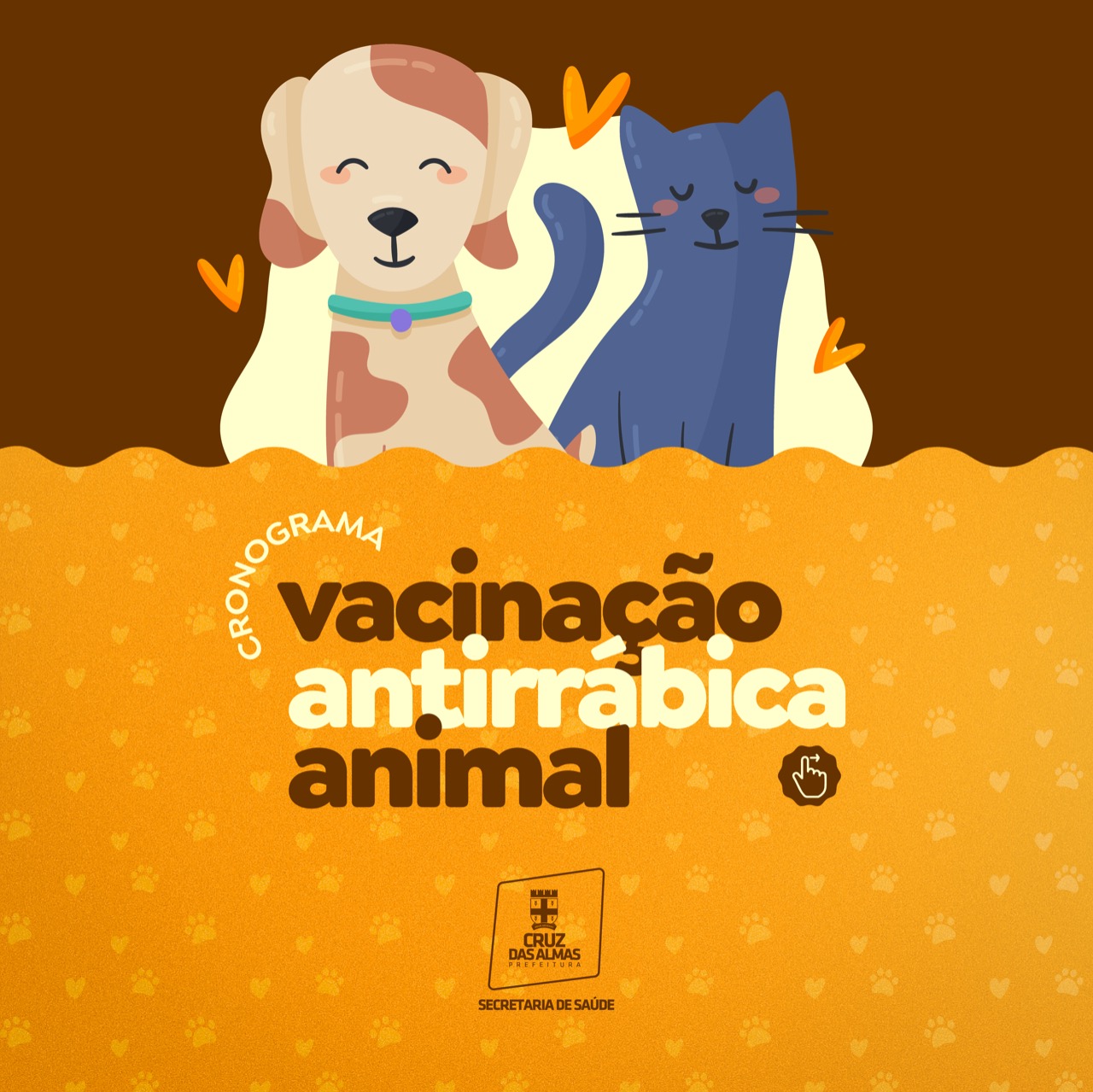 Prefeitura inicia a Campanha de Vacinação Antirrábica para cães e gatos em Cruz das Almas