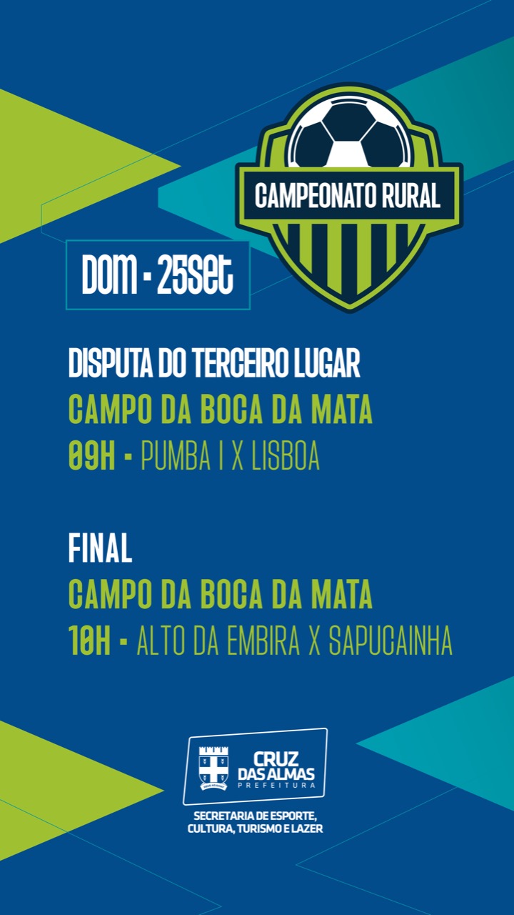 Grande final do Campeonato Rural acontece neste domingo (25) na Boca da Mata