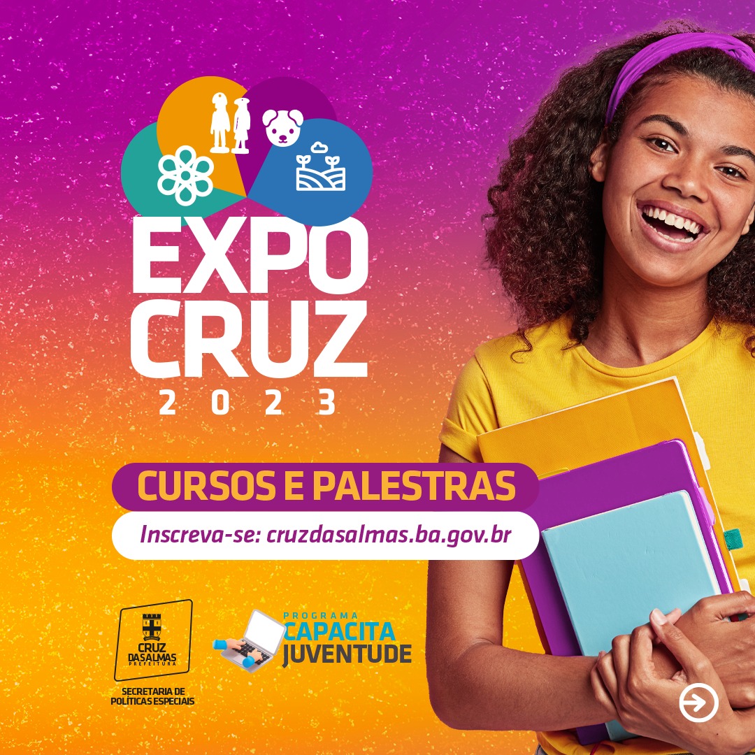 ExpoCruz 2023: Prefeitura abre inscrições para cursos e palestras