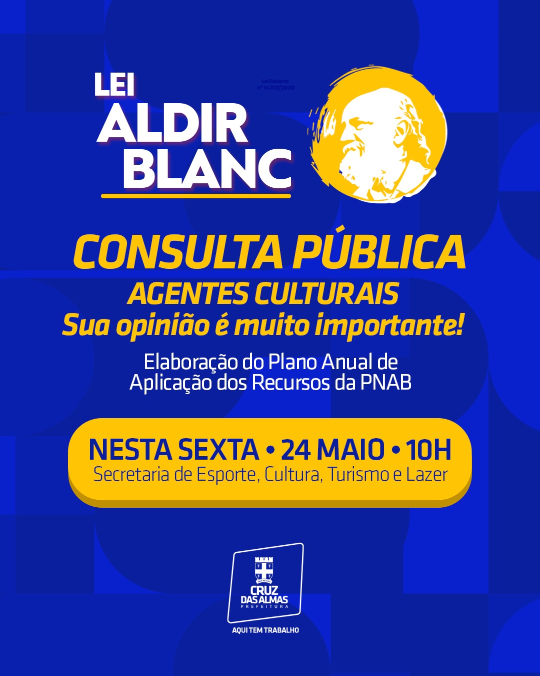 Lei Aldir Blanc: Prefeitura de Cruz realiza encontro com agentes culturais para discutir elaboração do Plano Anual de Aplicação dos Recursos da PNAB