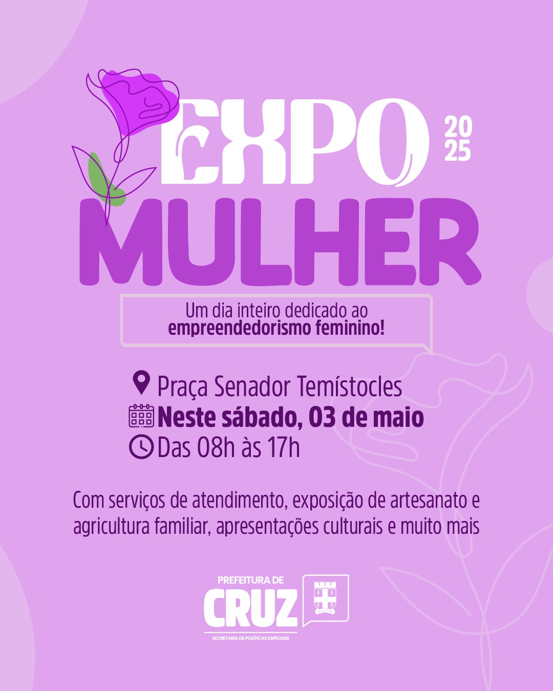 ExpoMulher acontece neste sábado (03) na Praça Senador Temístocles