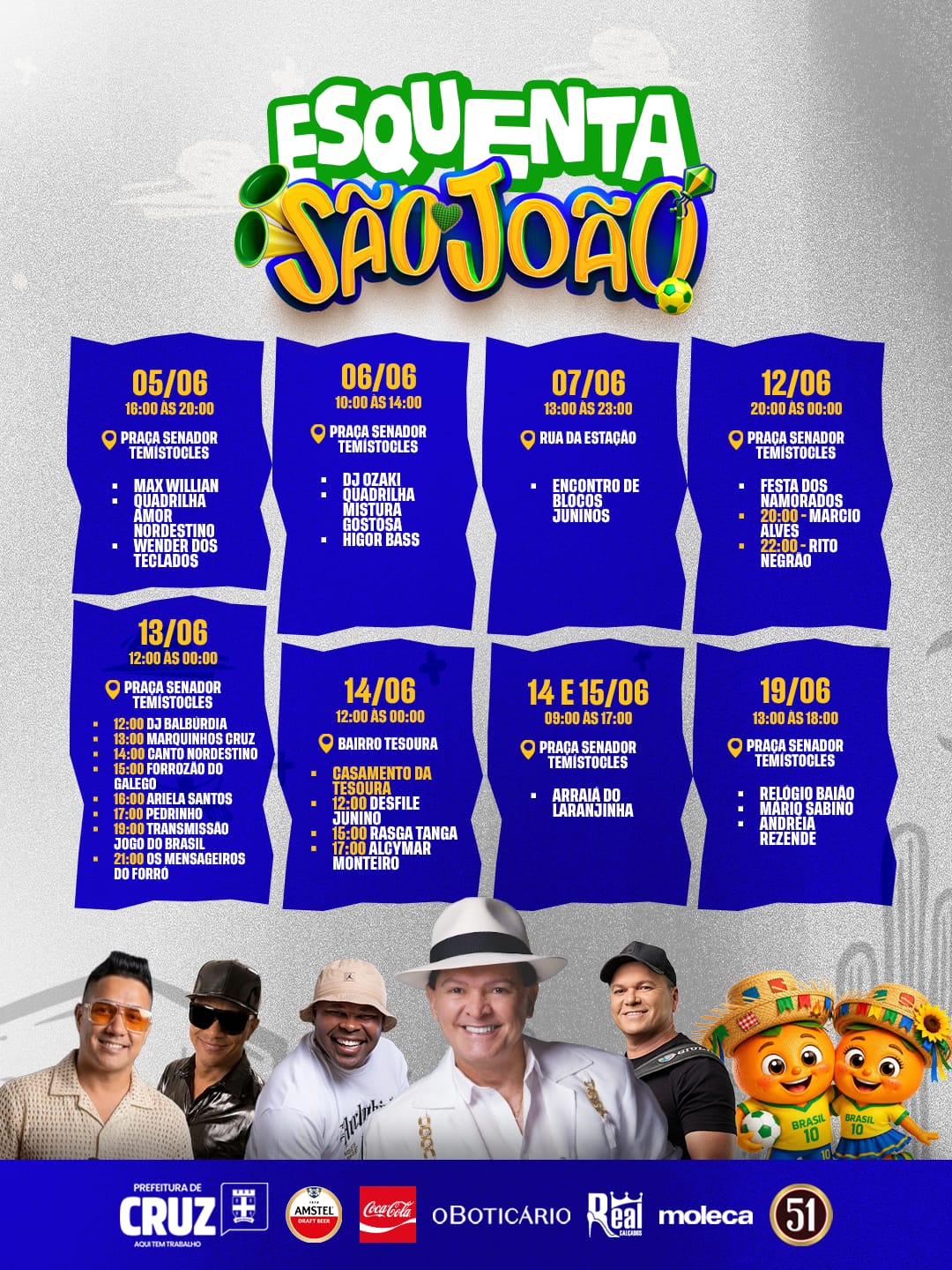 Esquenta São João: confira a programação completa com música, tradição e clima junino