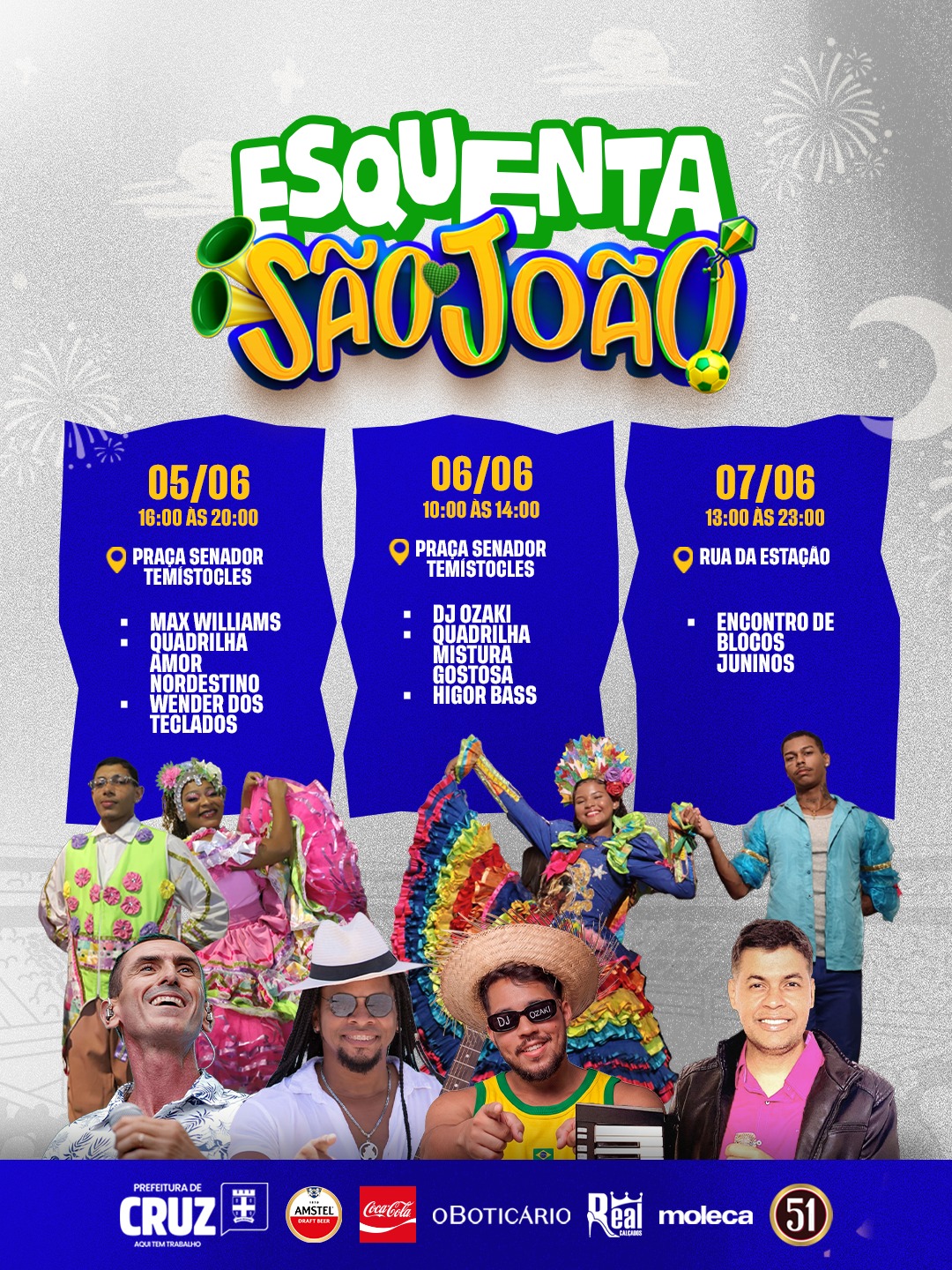 Esquenta São João anima o fim de semana em Cruz das Almas com forró, cultura e tradição